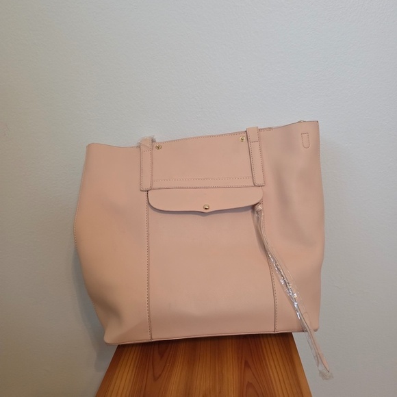 Lionel Handbags - Lionel Michelle Vegan Leather Tote Bag - Cream